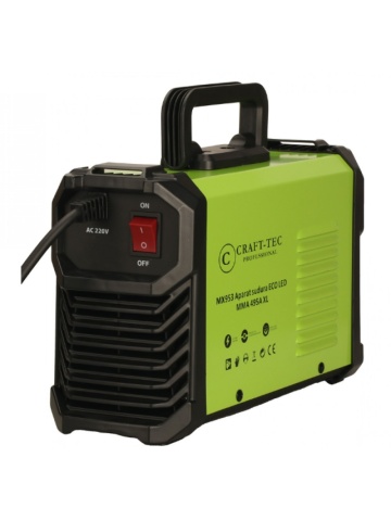 Aparat de sudură invertor CRAFT-TEC ECO LED MMA 495A XL, cablu 3m, model MX953 - Img 3