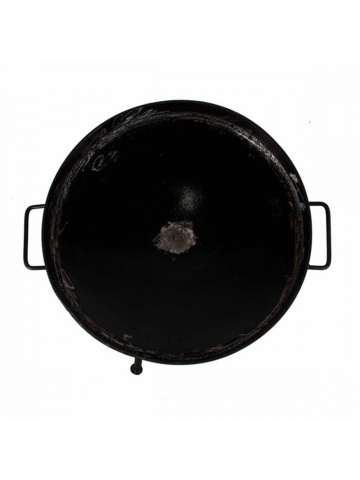 Grătar Tip Disc din Oțel cu Margine, Diametru 51 cm, Picioare Detașabile - Img 2