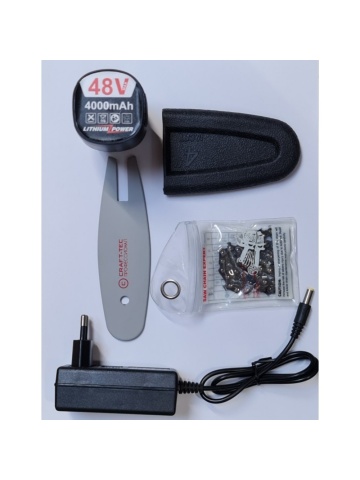 Mini Drujba pe Acumulator Craft-Tec 48V, 2 Baterii, Lama si Lant 4 inch, Trusa Transport - Img 4