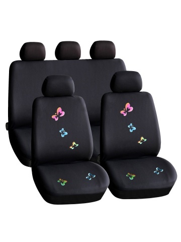 Set Huse universale pentru scaune auto, cu fluturași -