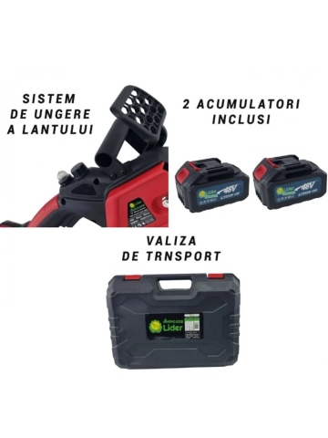 Drujba 2 baterii 48v, lama 12’’, trusa transport, Lider MX1016 - Img 2