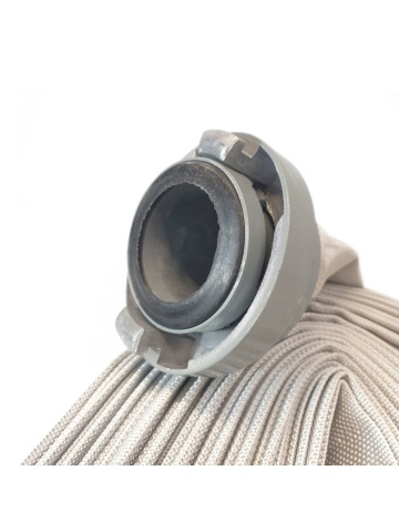 Furtun de pompieri cu cuple rapide Craft-tec MX1209, 1 țol (25 mm), lungime 20 m, presiune 8 bari, alb - Img 3
