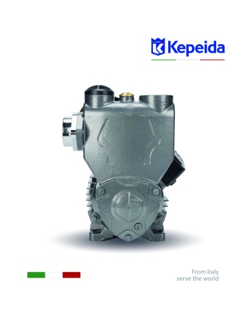 Pompă de apă de suprafață KEPEIDA PM90-1500Z, 1500W, 60m, 110 l/min, bobinaj cupru - Img 2
