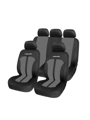 Set Huse universale premium pentru scaune auto gri+negru -