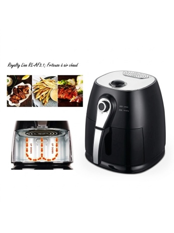 Friteuză cu Aer Cald Royalty Line RL-AF-3.1, 3L, 1400W - Img 5