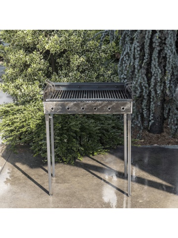 Gratar MARE REGLABIL 2 NIVELE 60*40*2mm* ,pt gatit ,metalic pe carbuni - Img 3