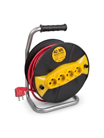 Prelungitor electric pe rolă CAMPION, 40m, 3x2.5mm, 3500W
