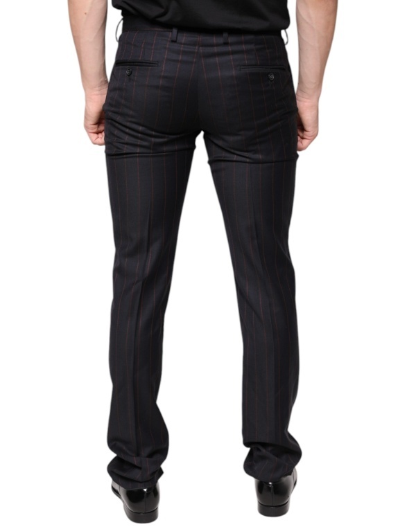 Pantaloni eleganți pentru bărbați, cu dungi negre