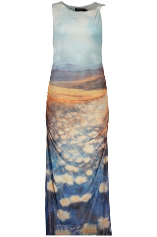 DESIGUAL rochie lungă pentru femei, albastru deschis