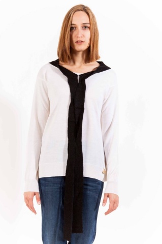 LOVE MOSCHINO pulover pentru femei, alb