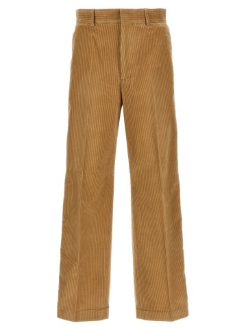 Pantaloni casual din bumbac bej