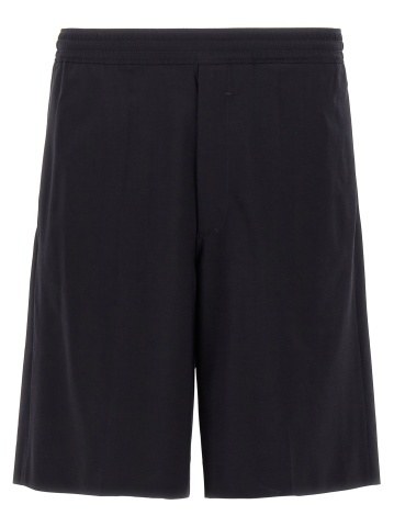 Pantaloni scurți bermuda albastru cu elastan