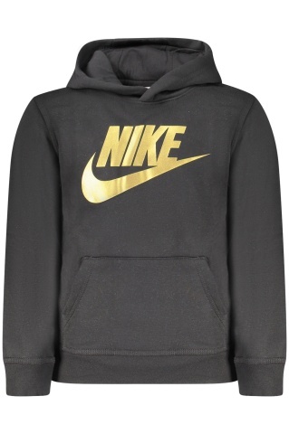 Hanorac fără fermoar NIKE pentru copii, negru