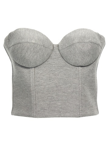 Tricou fără mâneci din viscoză gri