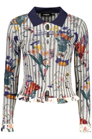 DESIGUAL pulover pentru femei, alb