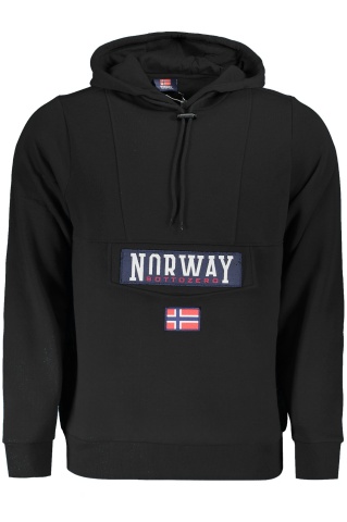 NORWAY 1963 hanorac fără fermoar pentru bărbați, negru