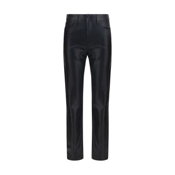 Pantaloni din piele neagră