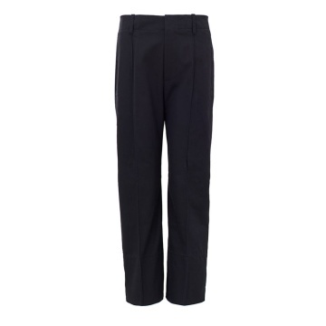 Pantaloni din bumbac albastru închis