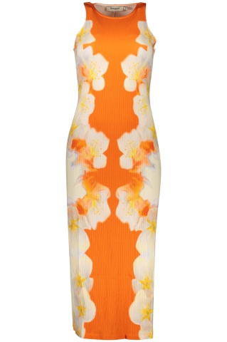 DESIGUAL rochie lungă pentru femei, portocaliu