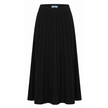 Fustă din bumbac negru pentru femei