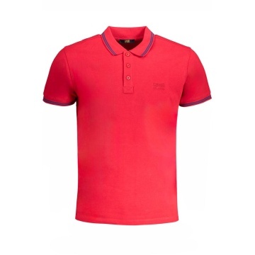 Tricou polo roșu din bumbac pentru bărbați
