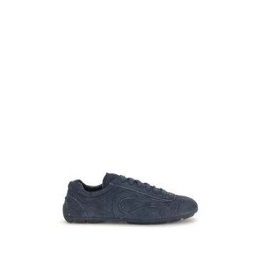 Adidași sport Bos Taurus din piele de vițel albastră