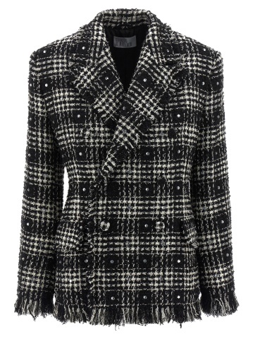 Blazer bicolor din bumbac