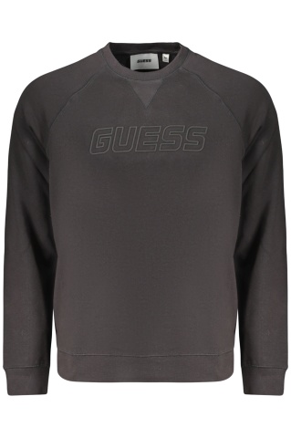 GUESS JEANS hanorac fără fermoar pentru bărbați, negru