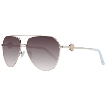 Ochelari de soare din metal auriu