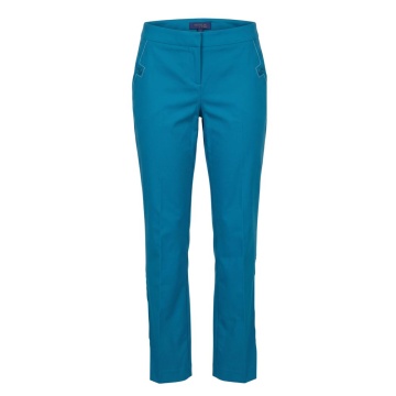 Pantaloni albastri din bumbac pentru femei