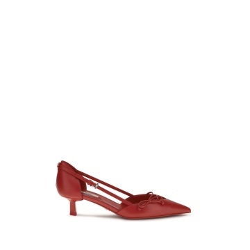 Pantofi cu toc înalt din piele de capră multicoloră