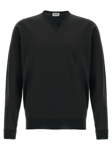 Cardigan negru din lână merino