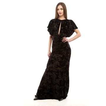 Rochie casual din poliester negru