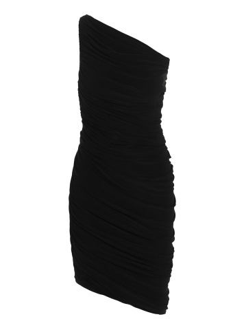 Rochie scurtă din poliester negru