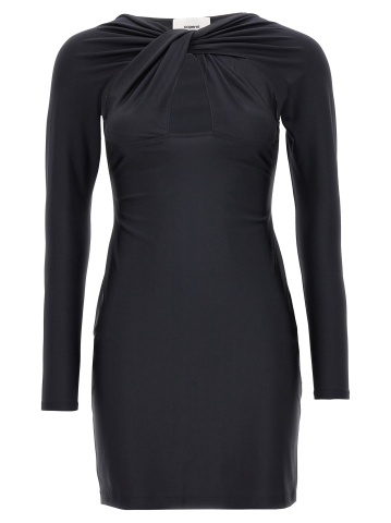 Rochie scurtă neagră din poliamidă