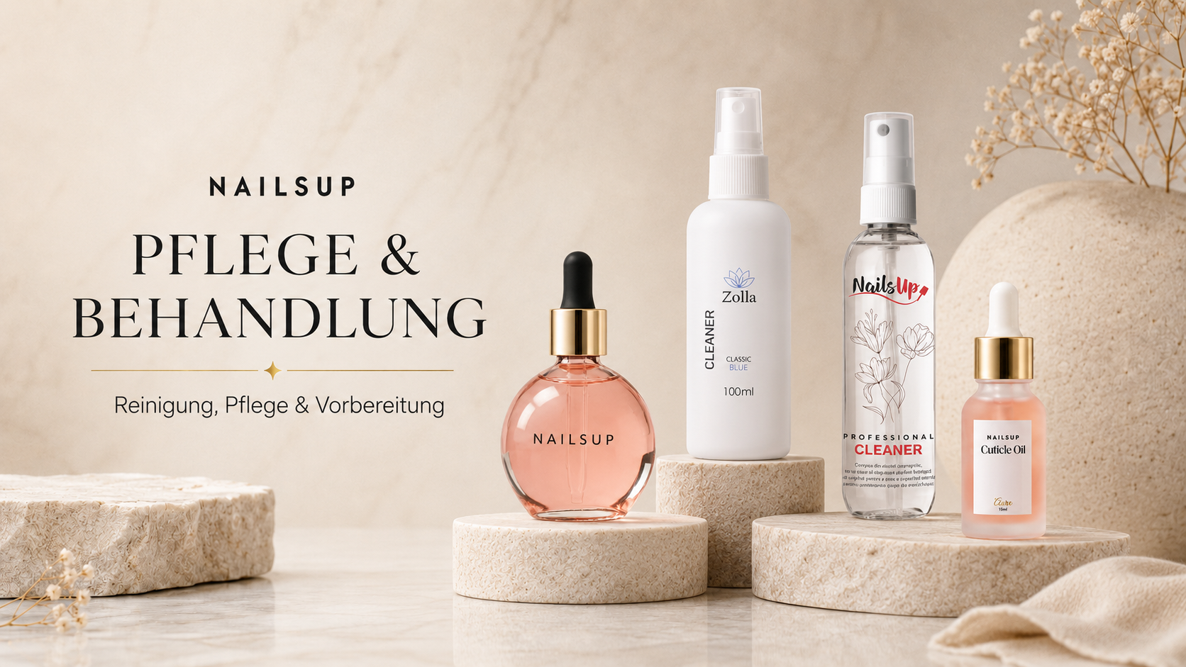 NAILSUP Pflege & Behandlung – Reinigung, Pflege und Vorbereitung für professionelle Maniküre