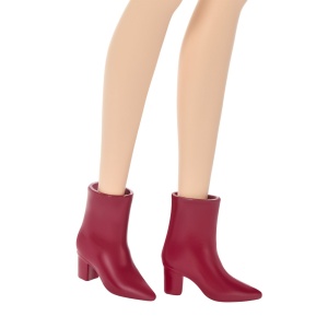Barbie Fashionistas Papusa Barbie Bruneta Cu Rochie Leopard Roz - Img 5