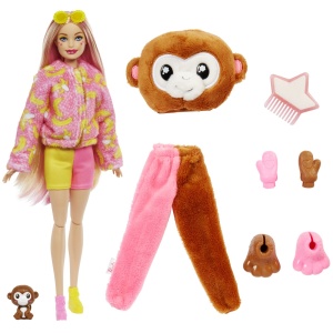 Barbie Papusa Barbie Cutie Reveal Maimutica - Img 2