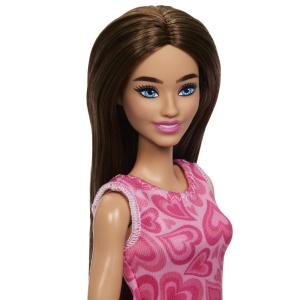 Barbie Set De Joaca Papusa Barbie Bruneta Cu Rochie Roz Face Cariera Profesoara - Img 10