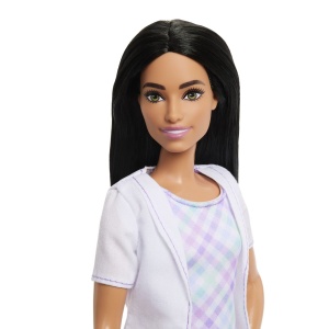Barbie Set De Joaca Papusa Barbie Bruneta Face Cariera Dentist - Img 8