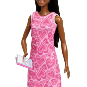 Barbie Set De Joaca Papusa Barbie Bruneta Mulatra Face Cariera Profesoara - Img 8