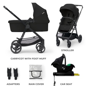 Carucior Kinderkraft Newly, 4 In 1, Classic Black - Img 4