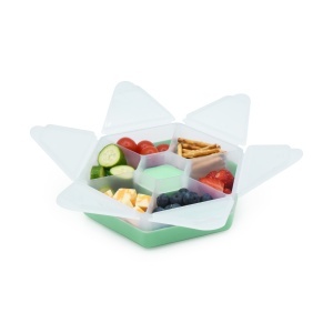 Cutie Snack Hexagon Snackle 6 Compartmente, Melii, Mint - Img 2