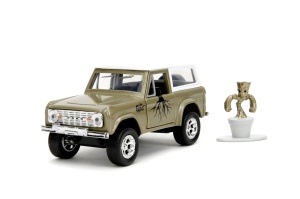 Jada Marvel Set Masinuta Metalica Ford Bronco Si Figurina Groot - Img 3