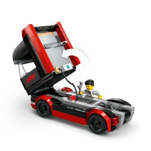 Lego City Camion F1 Cu Masinile F1 Rb20 Si Amr24 60445 - Img 6
