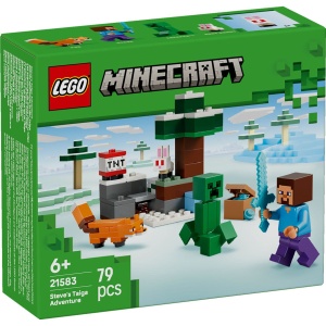 Lego Minecraft Aventura Din Taiga A Lui Steve 21583