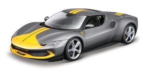 Maisto Masinuta Metalica Speed Icons 296 Gtb Assetto Fiorano Gri Scara 1 La 64 - Img 2