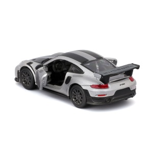 Maisto Masinuta Metalica Speed Icons Porsche 911 Gt2 Rs Silver Black Scara 1 La 64 - Img 4