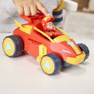 Marvel Iron Man Si Prietenii Sai Uimitori Set Vehicul 2 In 1 Si Figurina Iron Man - Img 7