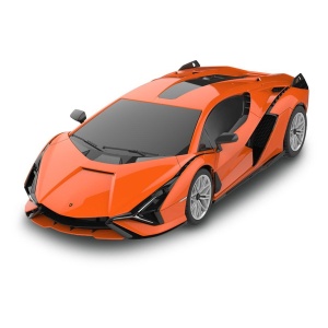 Masina Cu Telecomanda Lamborghini Sian Portocaliu Cu Scara 1 La 24 - Img 3